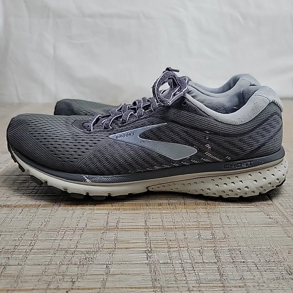 Brooks Ghost 12 Running Shoes - 1203051B007 - Grey - Women's Size 9.5 Medium